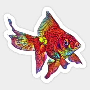 Colorful Fish Design Sticker